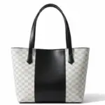 Elegant Block Pattern Design Tote Bag and Fashion Shoulder Bag for Women
