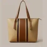 Elegant Stripe Design Tote Bag with Stylish Shoulder Straps for Women Fashion