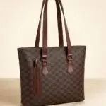 Elegant Design Tote Bag with Pen Pocket Detail and Shoulder Straps for Women Fashion