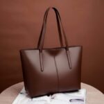 Premium Brown Tote Bag for Women – Stylish Shoulder Handbag | Hiba Bag Store